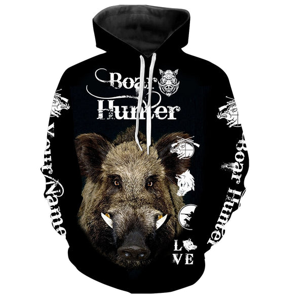 Maxcorners Boar hunting Custom Name 3D All over print shirts - Personalized gift for Men, Women and Kid  LM2608