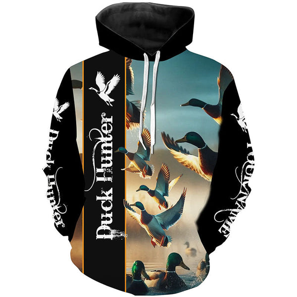 Maxcorners Duck Hunting Custom name all over print Shirts - Personalized Gifts for Duck Hunters LM2608
