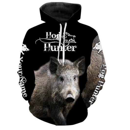 Maxcorners Feral Hog hunting Custom Name 3D All over print T-shirt, Long sleeve, Hoodie, Zip up hoodie LM2608