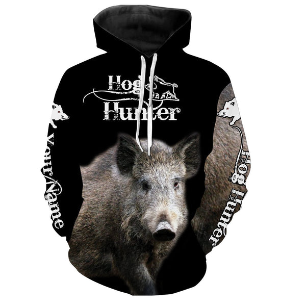 Maxcorners Feral Hog hunting Custom Name 3D All over print T-shirt, Long sleeve, Hoodie, Zip up hoodie LM2608