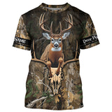 Maxcorners Deer Hunting Big Buck Jumping Camouflage Custom Name all over print Shirts, Deer Hunting Gifts LM2608