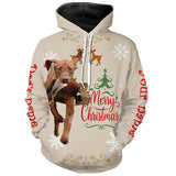 Maxcorners Christmas Vizsla Hunting Dog Custom Name Shirts, Gifts For | Pheasant