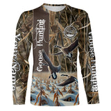 Maxcorners Goose Hunting Waterfowl Camo Custom Name Shirts, Goose Hunting Shirt, Gift For Hunter