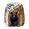 Maxcorners Bear Hunting Camouflage Custom Name All Over Print Shirts, Bear Hunting Shirt, Gift For Hunter
