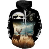 Maxcorners Deer Hunting Grim Reaper Custom Name Shirts for Deer Hunter, Hunting Gift, Hunting Shirts LM2608