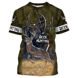 Maxcorners Custom Name Deer Hunting Shirt 3D All Over Printed Clothes