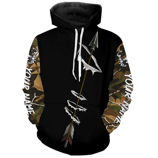 Maxcorners Archery Bow Hunting Custom Name Shirts - Personalized Bowhunting Gifts Shirts for Adult and kid 1 LM2608