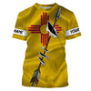 Maxcorners Archery Bow Hunting New Mexico flag custom Name 3D All over print Shirt, Personalized Archers Gift LM2608