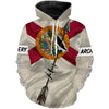 Maxcorners Archery Bow Hunting Florida flag custom Name 3D All over print Shirt, Archers Gifts for Adult and Kid LM2608