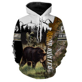 Maxcorners Bear Hunting Customize Name 3D Shirts