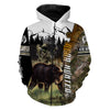 Maxcorners Bear Hunting Customize Name 3D Shirts