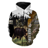 Maxcorners Bear Hunting Customize Name 3D Shirts