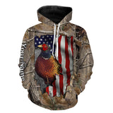 Maxcorners Pheasant Hunting Customize Name 3D Shirts