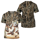 Maxcorners Dove Hunting Camouflage Custom Name All Over Printed Shirts, Gift For Hunters