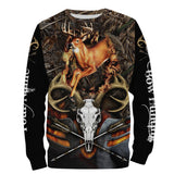 Maxcorners Custom Name Archery Bow Hunting Deer Grim Reaper 3D All Over Printed Clothes