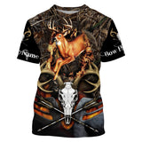 Maxcorners Custom Name Archery Bow Hunting Deer Grim Reaper 3D All Over Printed Clothes