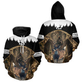 Maxcorners Whitetail Deer Hunting Season Shirt 3D Forest Scene Camo Best Hunting Gift For Hunters LM2608
