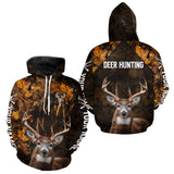Maxcorners Whitetail Deer Hunting Custom Name Camo Shirt, Personalized Deer Hunting Clothing LM2110