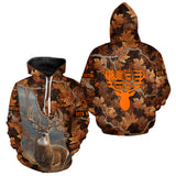Maxcorners Whitetail Deer Hunting Shirt-Personalized US Flag Camouflage, Best Gifts for Deer Hunters LM2608