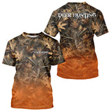 Maxcorners Fall Season Deer Hunting Shirt Custom Name Camo Clothes For Men Best Deer Hunting LM0409