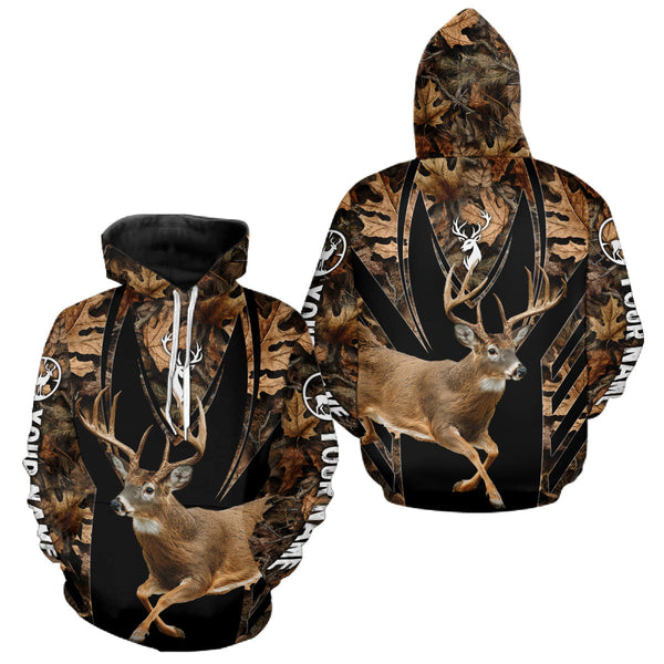 Maxcorners Whitetail Deer Jumping 3D All Over Print Shirts, Personalized Hunting Gifts For Deer Hunters LM0910