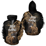 Maxcorners Custom Deer Hunting Shirt with Compass Design, Best for Hunting Season LM0611