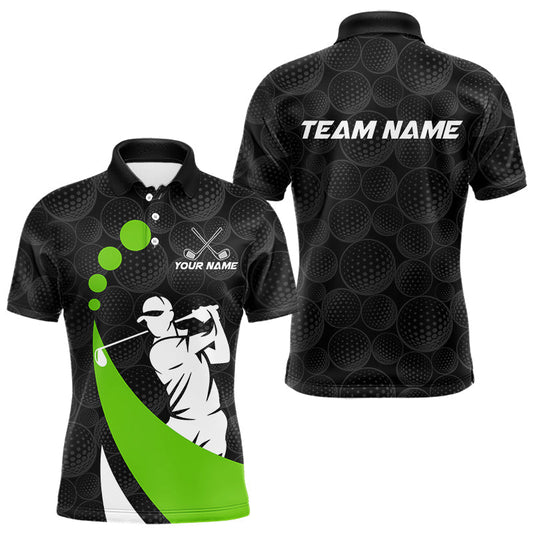 Maxcorners Custom Ball Golf Polo Shirt For Dad – Personalized Name & Team Design, Father’s Day Gift Idea LM0404