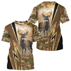 Maxcorners Deer Hunting Custom Name Camouflage Hunting Clothes, Deer Sweatshirt for Men LM1812
