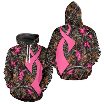 Maxcorners Hunting Season Shirt 3D Design Breast Cancer Awareness Custom Hunting Gift, Hunting Shirt LM2709