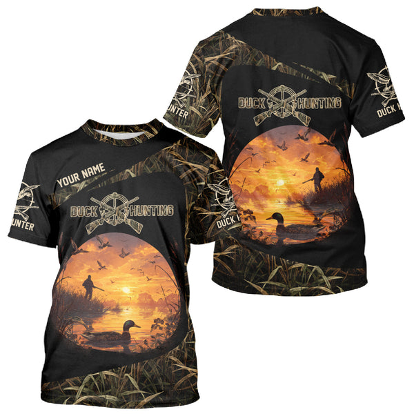 Maxcorners Personalized Duck Hunting 3D All Over Printed Camo with Custom Name Outdoor Gift for Hunters LM1109