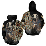 Maxcorners Deer Hunting Shirt Whitetail Deer With Scope Camo Custom Name Hunting Gifts For Hunters LM0409