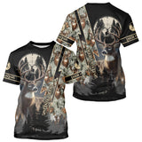 Maxcorners Deer Hunting Shirt Whitetail Deer With Scope Camo Custom Name Hunting Gifts For Hunters LM0409