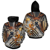 Maxcorners Whitetails Deer Hunting Shirt Custom Name Beautiful Camo Autumn Leaves For Deer Hunters LM2608