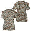 Maxcorners Beautiful Deer Hunting Shirts Pattern Deer Camo Custom Name 3D All Over Printed Hunting Gift LM0409