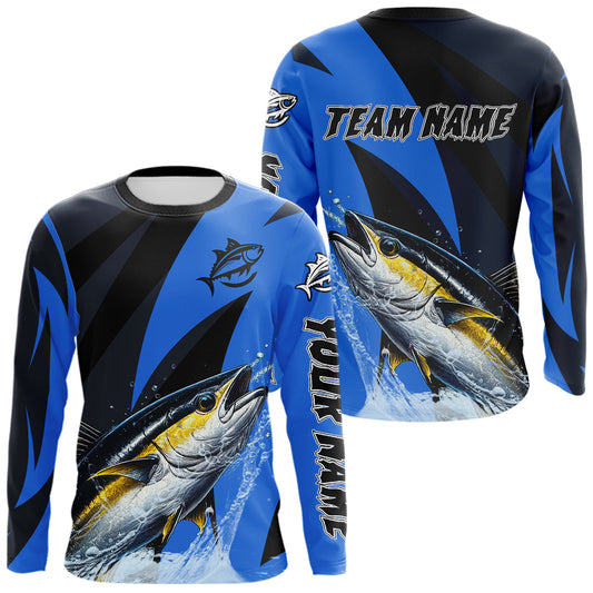 Maxcorners Tuna Saltwater Fishing Jerseys, Tuna Fishing Performance Fishing Shirts Long Sleeve LM1903