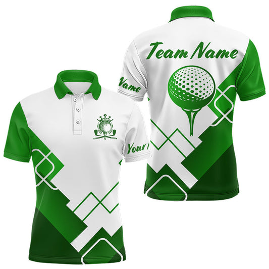 Maxcorners Cute Pink Flamingo Custom Pattern Funny Golf Shirts For Mens, Flamingo Golf Team Shirt