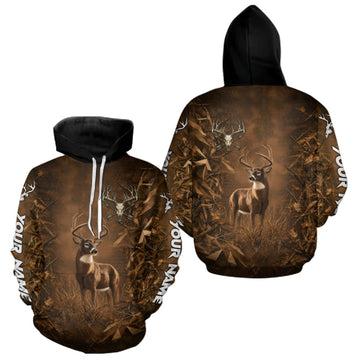 Maxcorners Whitetail Deer Hunting Shirt Long Sleeve, Buck Camo Shirt For Men, Deer Hunter Gift LM0609