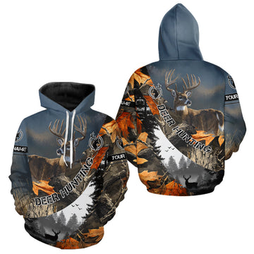 Maxcorners Deer Hunting Camo Custom 3D All Over Print Shirt, Personalized Gift LM1411