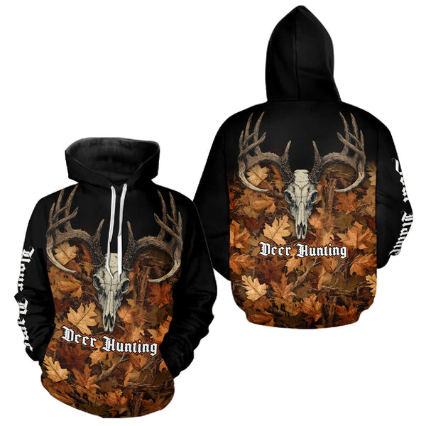 Maxcorners Deer Hunting Orange Camouflage Custom Name 3D Shirts, Custom Deer Hunting Clothes LM1610