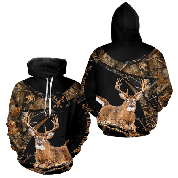 Maxcorners Whitetail Deer Hunting Fall Camo Shirts for Men, Best Gift Ideas for Hunter LM1610