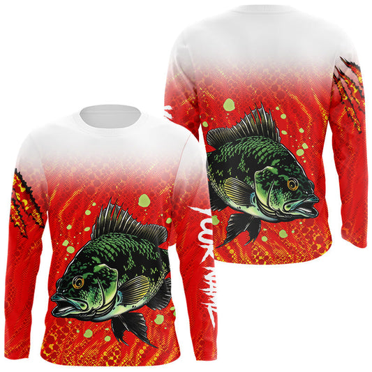 Maxcorners Personalized Crappie Fishing Shirts For Fishing Team, Custom Made Fishing Shirts Long Sleeve LM2602