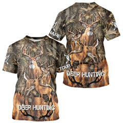 Maxcorners Deer Hunting Custom Name 3D All Over Printed Shirts, Deer Hunting Hoodie, Hunting Season LM1112