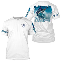 Maxcorners Customize Name Marlin  Fishing 3D Shirts
