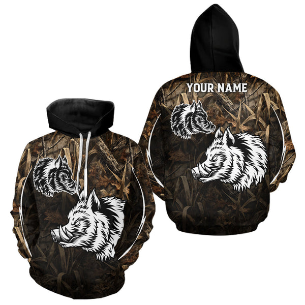 Maxcorners Custom Boar Hunting Full Camouflage 3D All Over Printed Shirts , Best Gift Ideas for Hunter LM1610