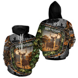 Maxcorners Deer Hunting Custom Name Camo Shirts - Personalized Hunting Clothes for Deer Hunting Seaso LM2608