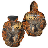 Maxcorners Fall Season Orange Camo Whitetail Deer Hunting Shirt - Hunting Clothes for Men, Deer Hunting Gift LM2608