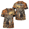 Maxcorners Fall Season Orange Camo Whitetail Deer Hunting Shirt - Hunting Clothes for Men, Deer Hunting Gift LM2608