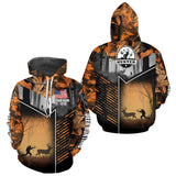 Maxcorners Orange Camo Deer Bow Hunting Custom Name Shirts - Best Hunting Apparel, Hunting Gifts for Men LM2608