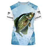 Maxcorners Crappie Ice Fishing 3D Shirts Customize Name