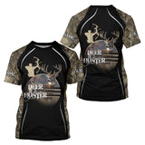 Maxcorners Deer Bow Hunting Camouflage Custom Name Shirts, Personalized Deer Hunting Clothes, Hunting Gifts LM0409